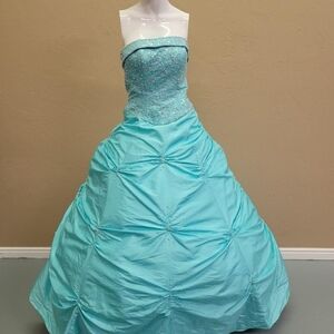 Mori Lee Light Blue Gown